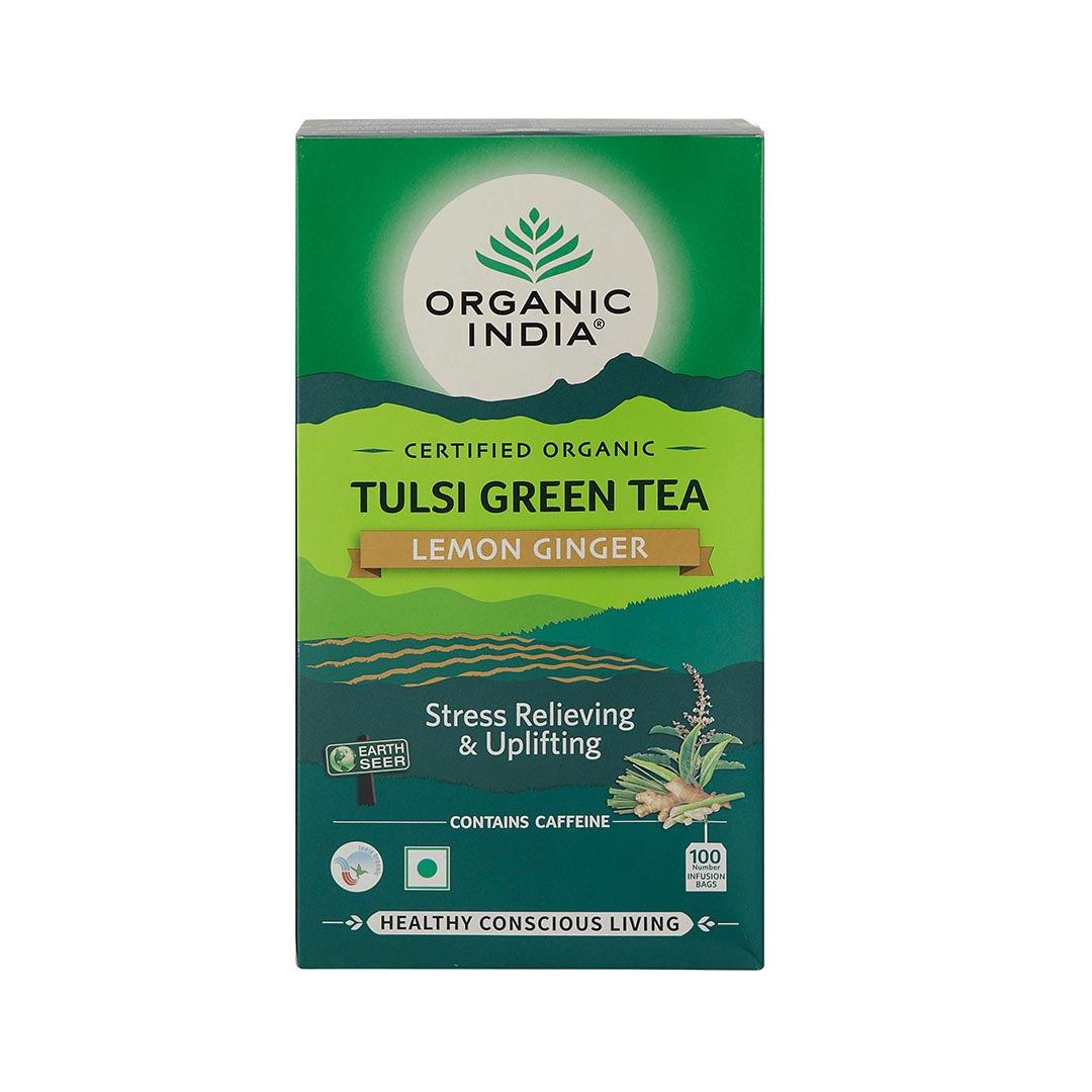 Tulsi Green Tea Lemon Ginger 100 Teabags