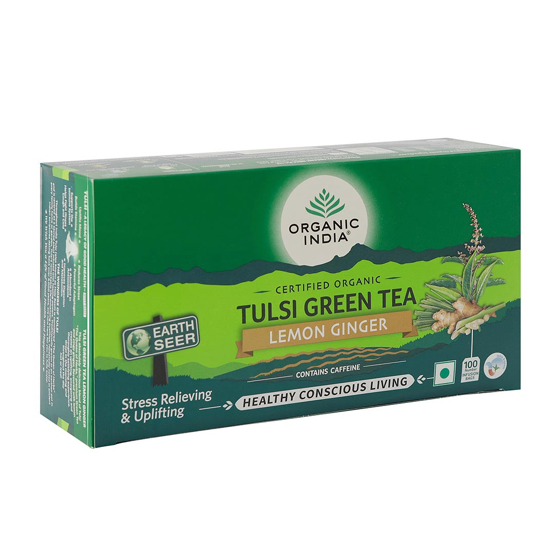 Tulsi Green Tea Lemon Ginger 100 Teabags