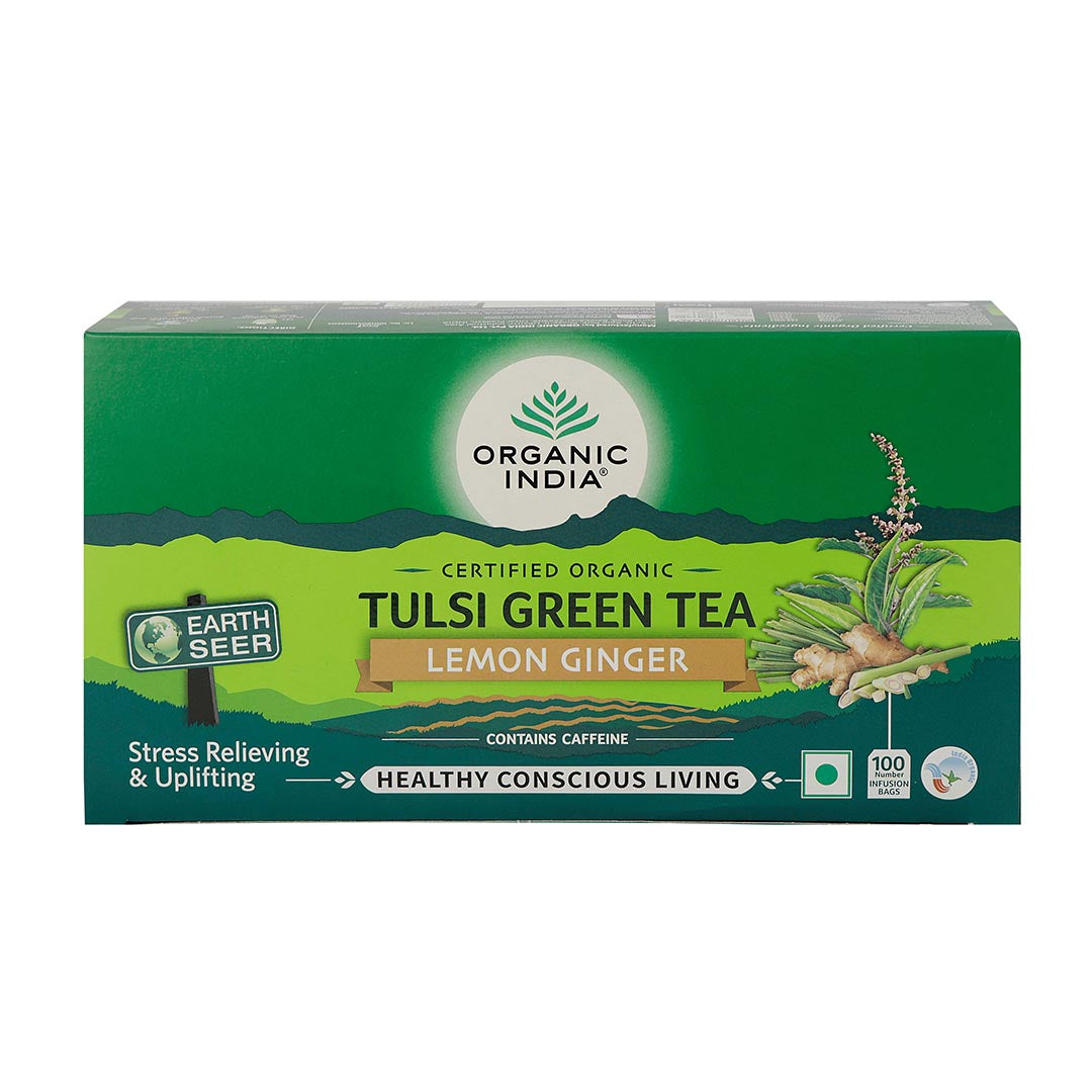 Tulsi Green Tea Lemon Ginger 100 Teabags