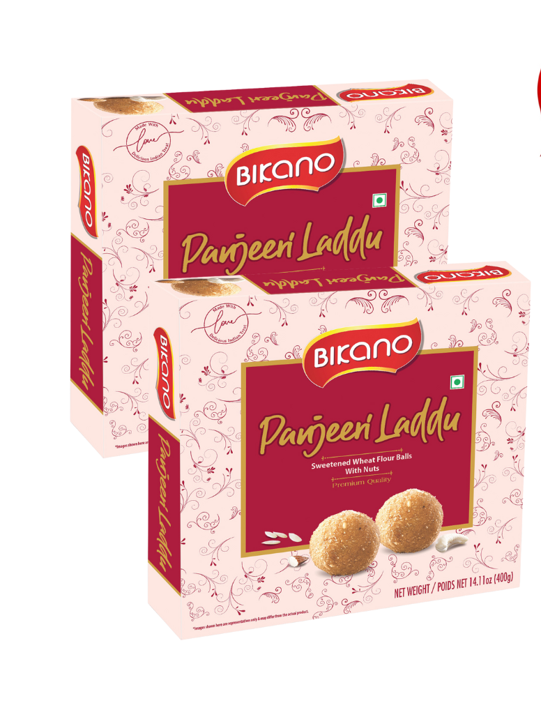 Bikanerwala Bikano Panjeeri Laddoo - 400 (Pack of 2)