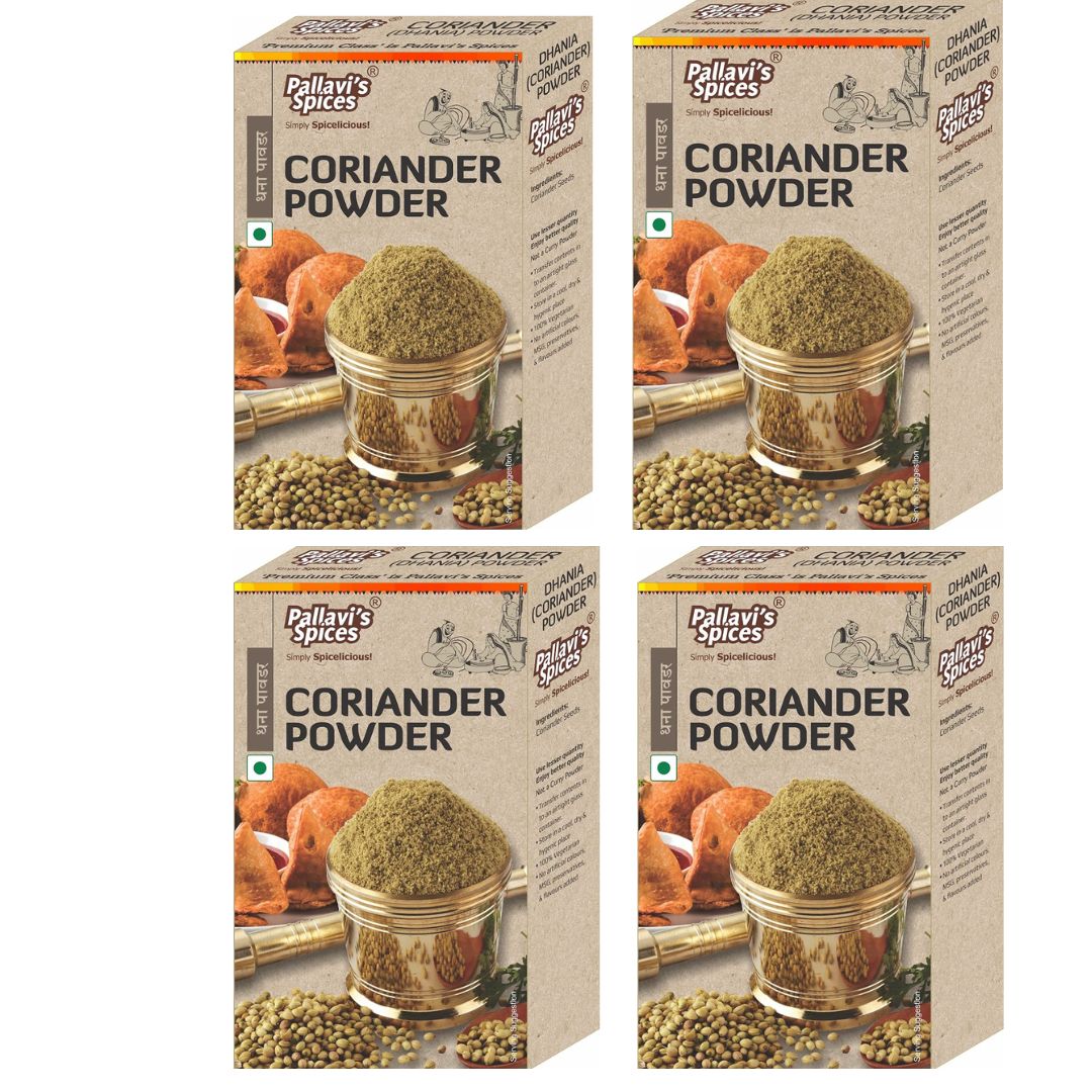 Pallavi's Spices Dhana Coriander Powder - 100 gms (pack of 4)