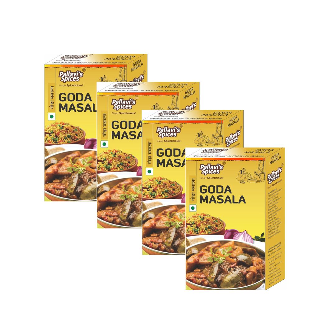 Pallavi's Spices Goda Masala - 50 gms (pack of 4)