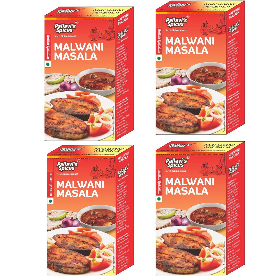 Pallavi's Spices Malwani Masala - 50 gms (pack of 4)