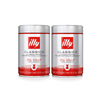 illy Ground Coffee Drip Grind Medium Roast Blue Band Tins - 250 gms Each (Pack of 2)