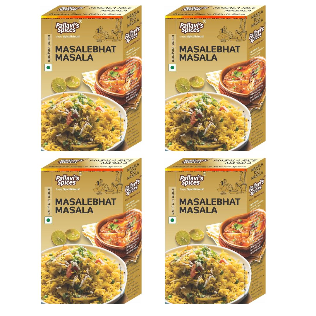 Pallavi's Spices Masalebhat Masala - 50 gms (pack of 4)