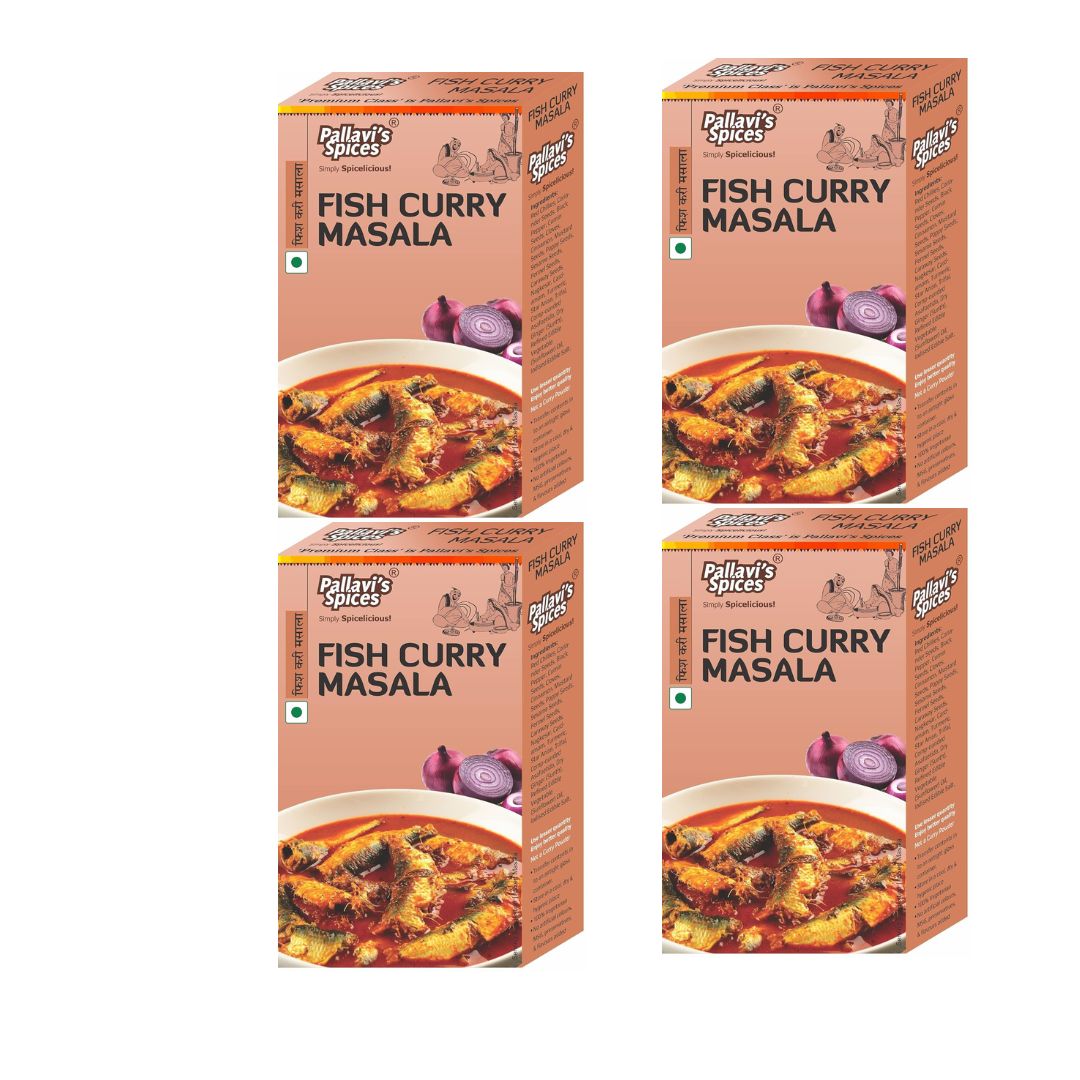 Pallavi's Spices Fish Curry Masala - 50 gms (pack of 4)