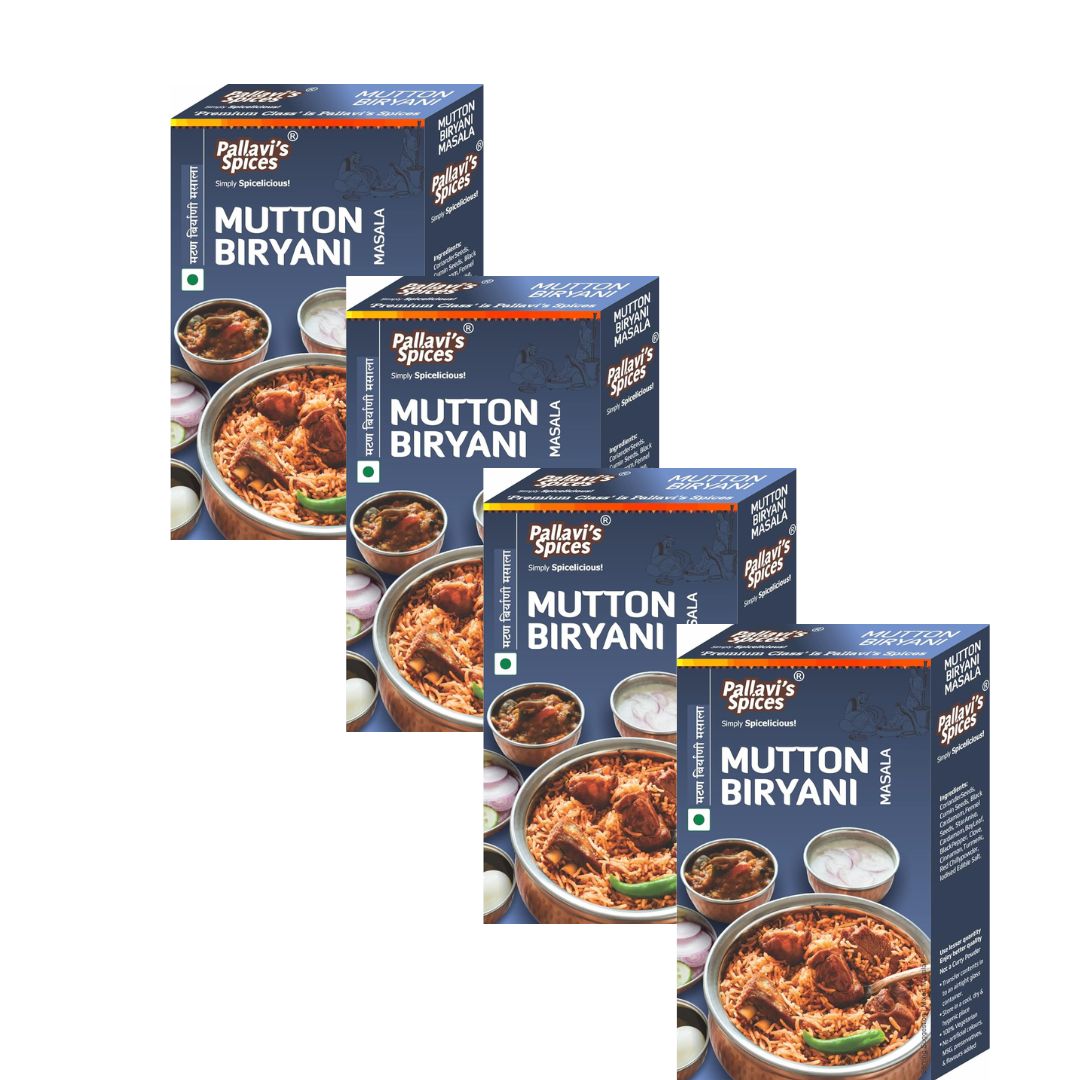 Pallavi's Spices Mutton Biryani Masala - 50 gms (Pack of 4)