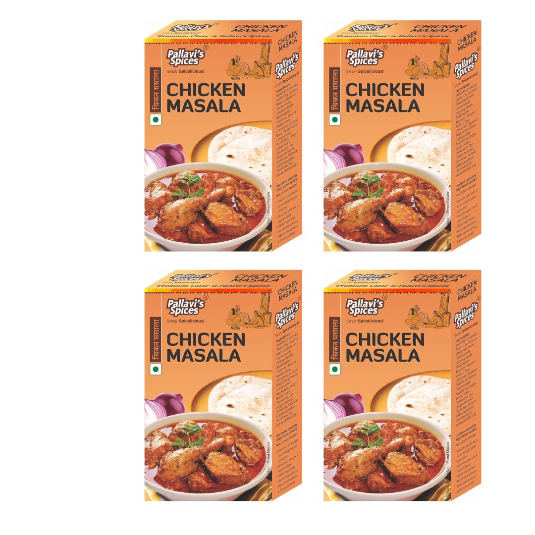 Pallavi's Spices Chicken Masala - 50 gms (Pack of 4)