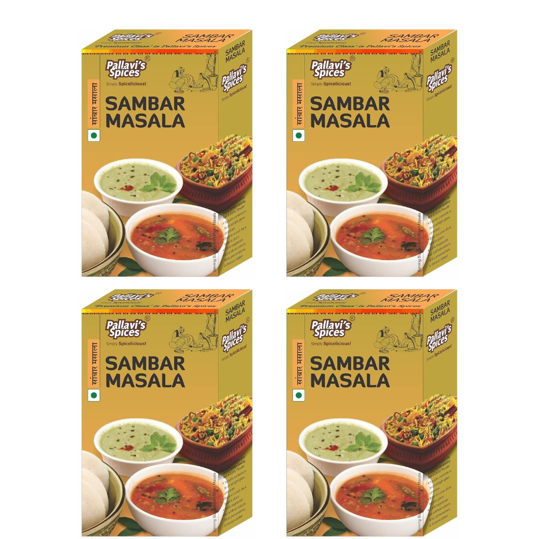 Pallavi's Spices Sambar Masala - 50 gms (Pack of 4)