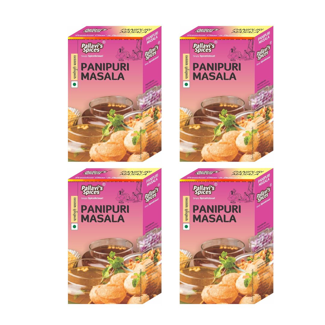 Pallavi's Spices Panipuri Masala - 50 gms (Pack of 4)