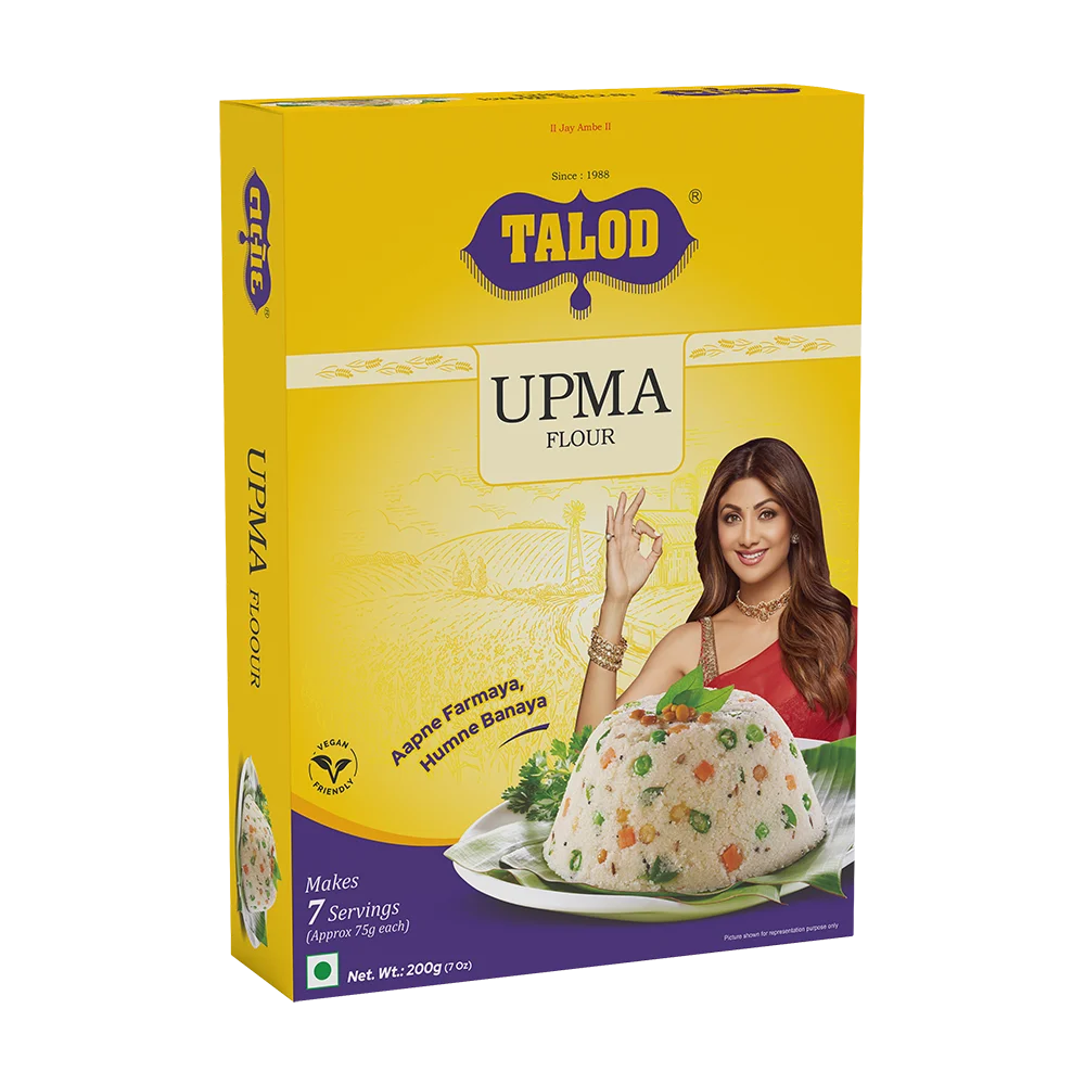 Upma Instant Mix Flour – Healthy & Tasty, Makes 7 Servings, 200g