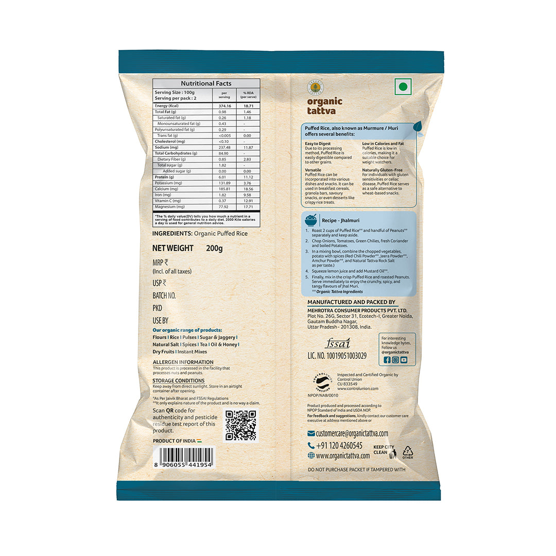 Organic Puffed Rice