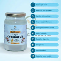 Virgin Coconut Oil 100% Pure & Organic Cold Pressed