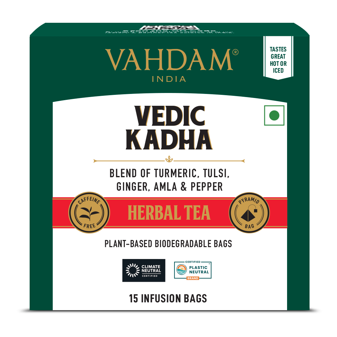 Vedic Kadha Herbal Tea Tisane, 15 Count