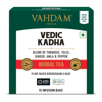 Vedic Kadha Herbal Tea Tisane, 15 Count