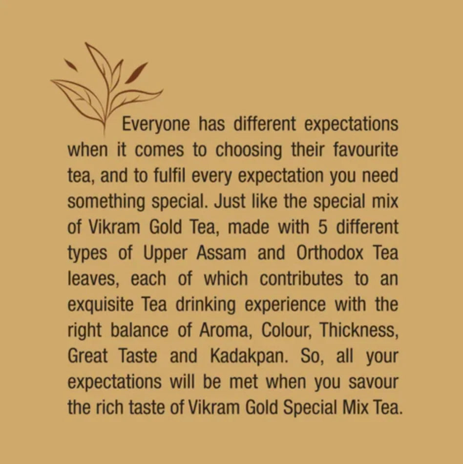 Vikram Gold Special Mix Tea - 500g Box
