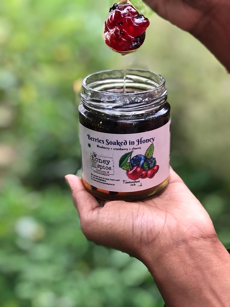 Berries Soaked in Honey