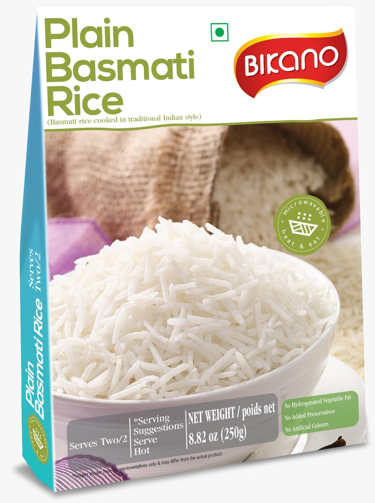 Bikanerwala Plain Basmati Rice - 250 gms( Pack of 2)