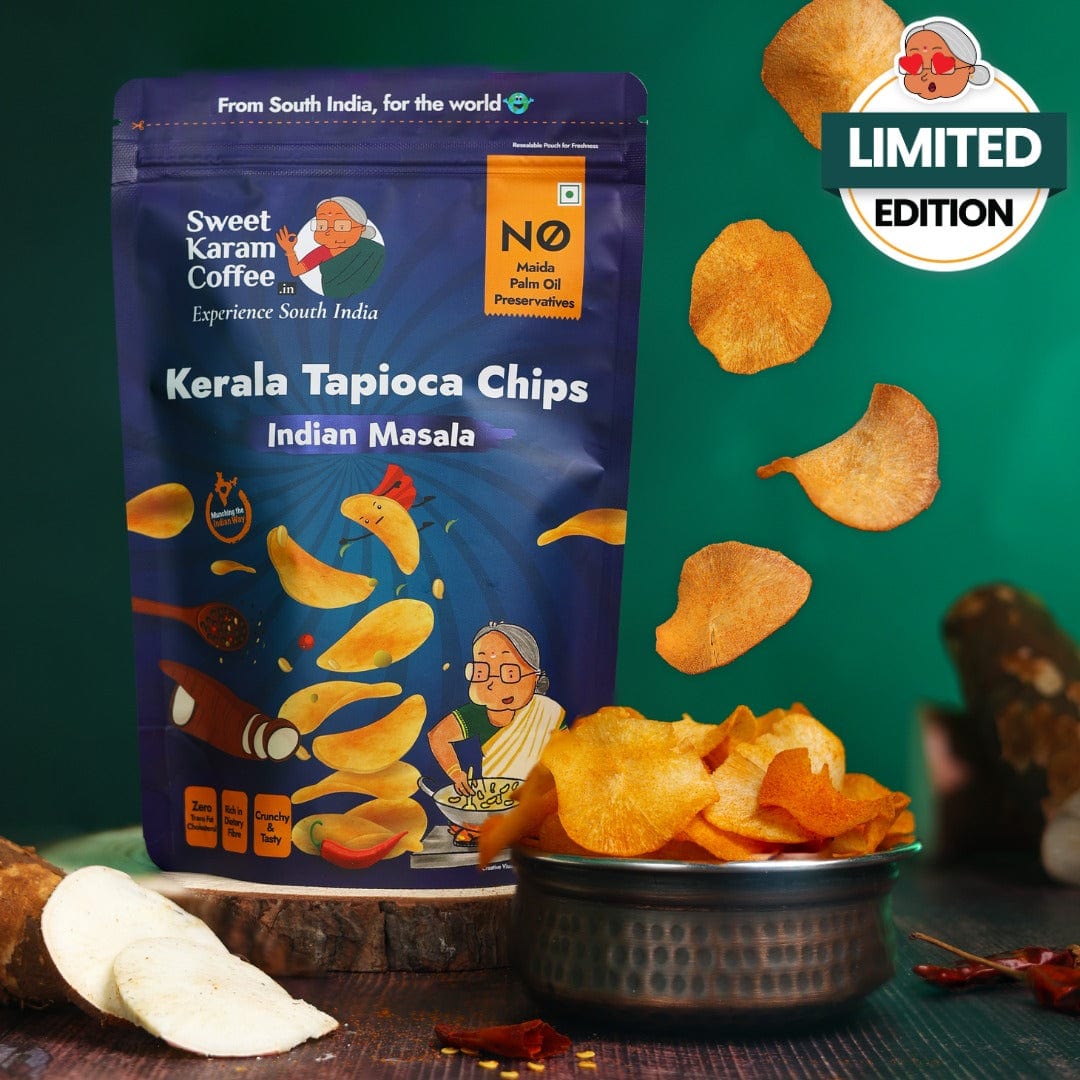 Kerala Tapioca (Kappa) Chips - Indian Masala