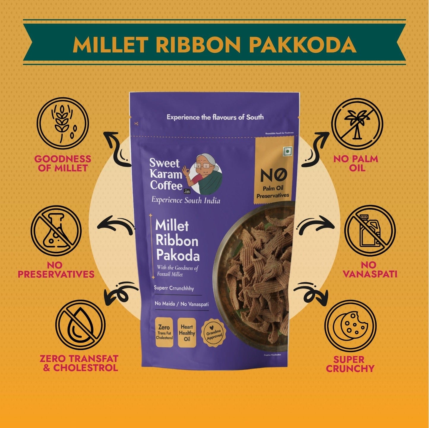 Millet Ribbon Pakoda