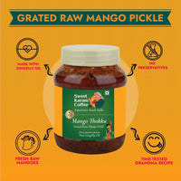 Grated Raw Mango Pickle (Mango Thokku)