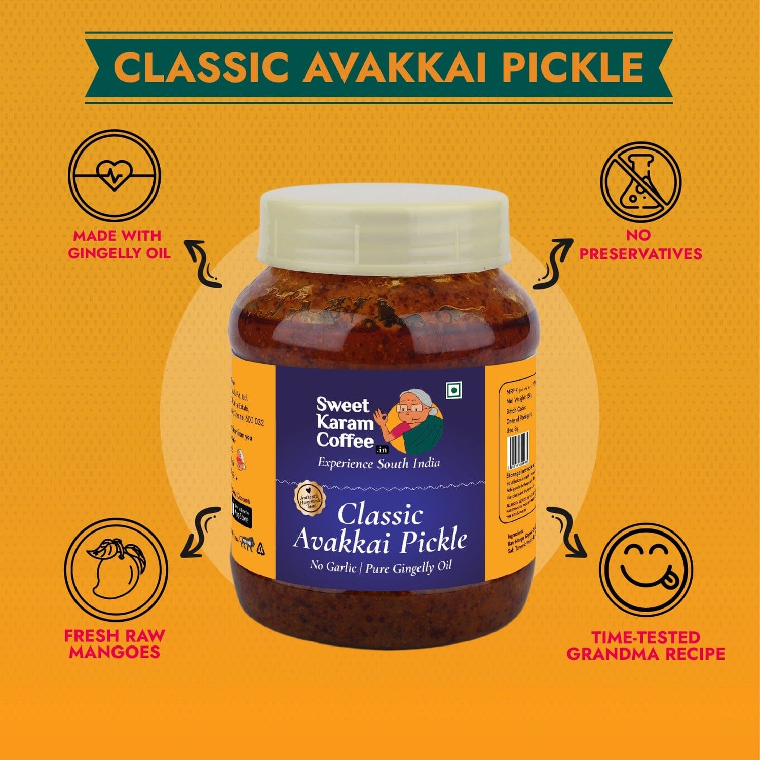 Classic Avakkai Pickle 500 g