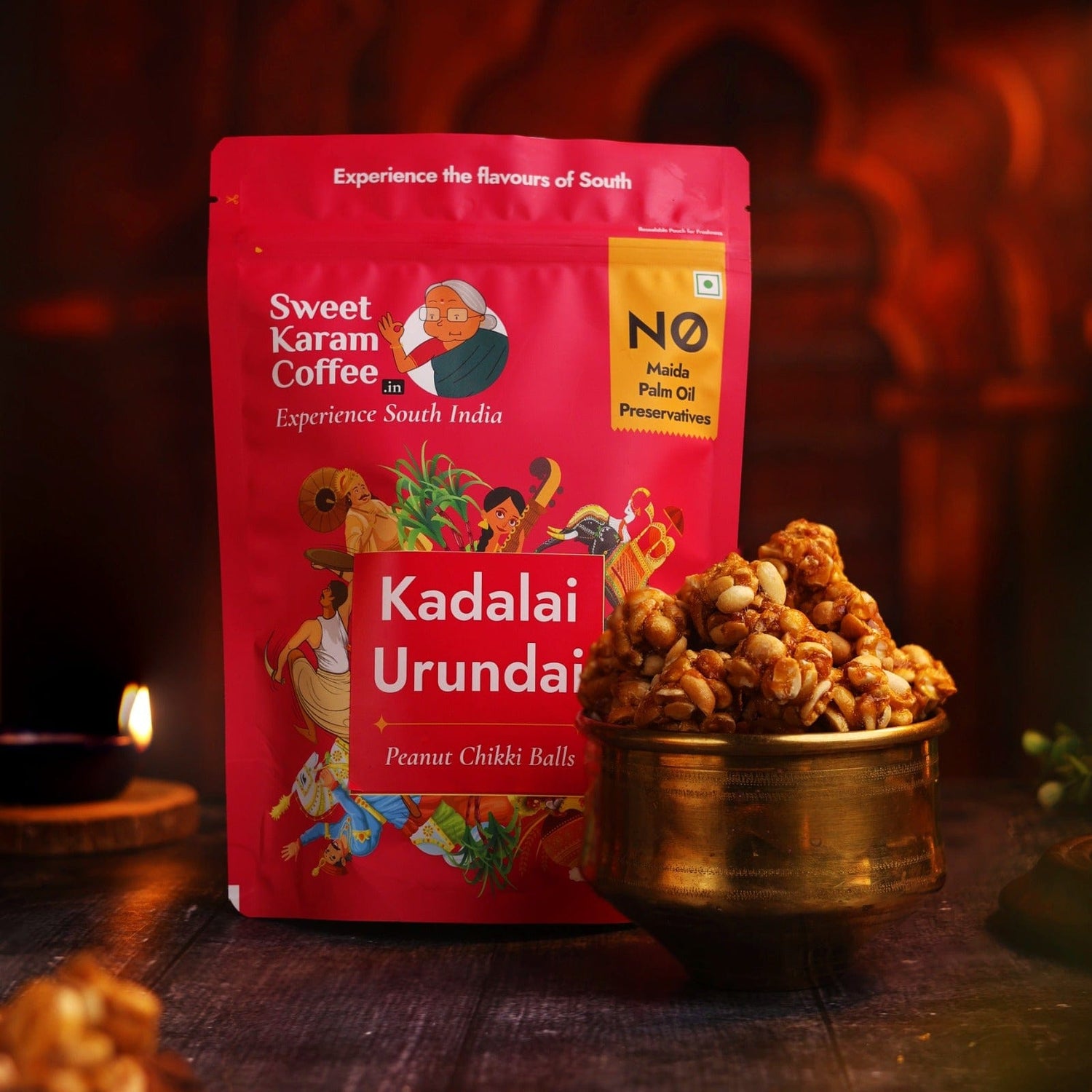 Peanut Chikki Balls (Kadalai Urundai)