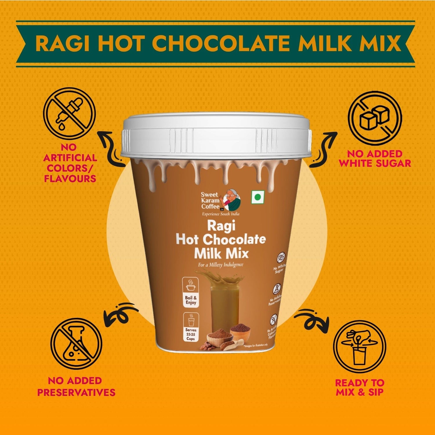 Ragi Hot Chocolate Milk Mix