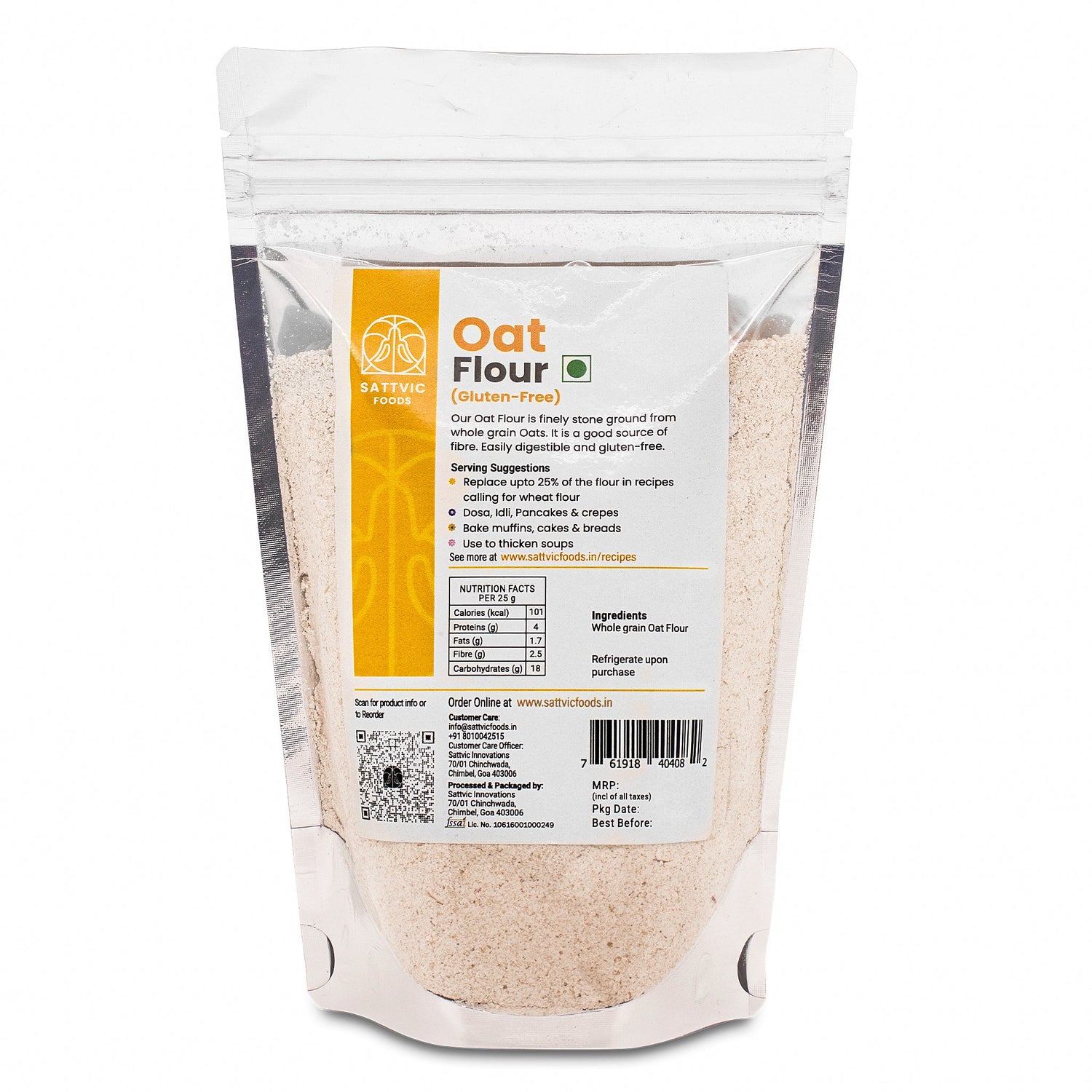 Oat Flour | Stone-Ground Whole Grain Flour | Gluten-Free