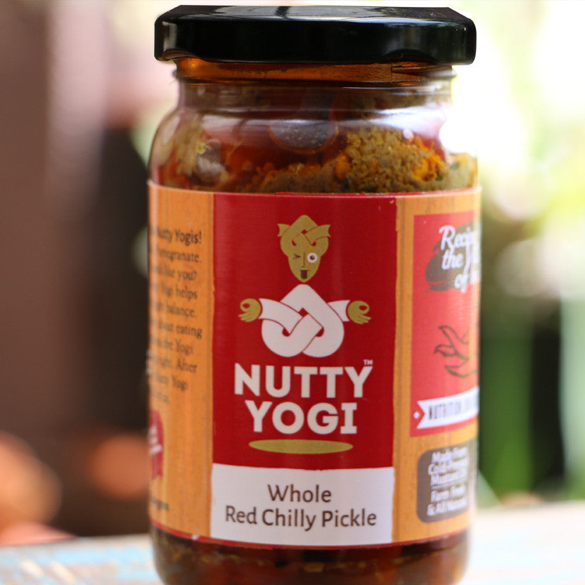 Nutty Yogi Banarasi Whole Red Chilli Pickle 200g