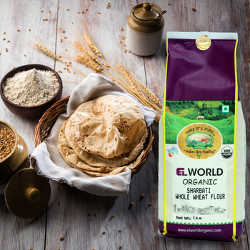 Elworld Agro & Organic Food Products Whole Sharbati Wheat Flour