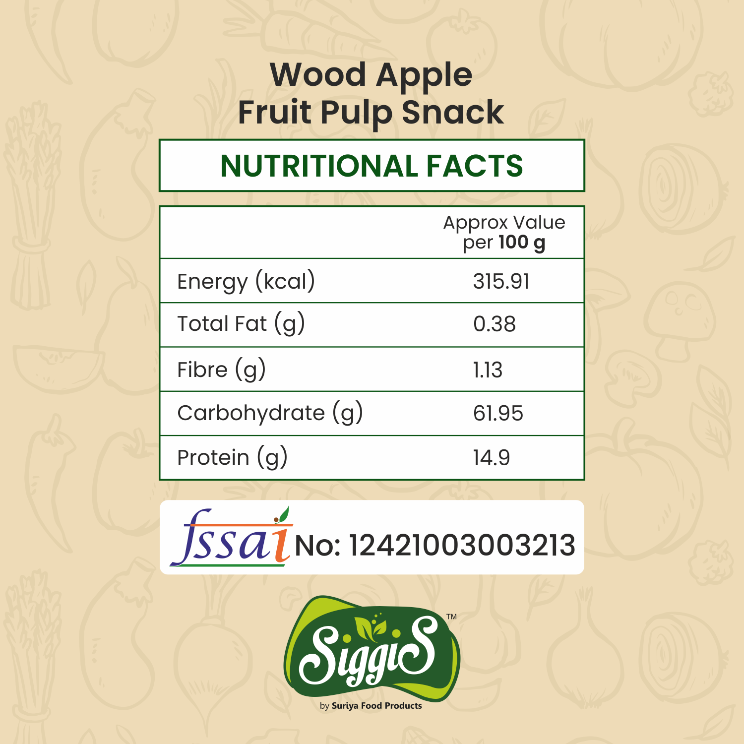 Wood Apple Fruit Pulp Snack