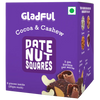 Gladful Date Nut Squares Cocoa and Cashew - 8 Bars
