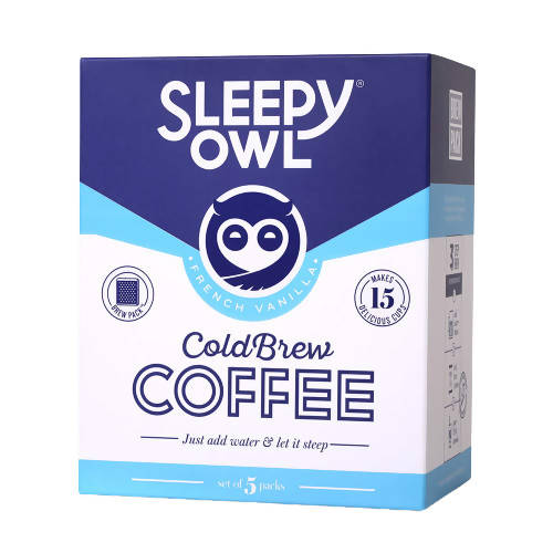 Sleepy Owl French Vanilla Cold Brew Coffee - Set of 3 Pack