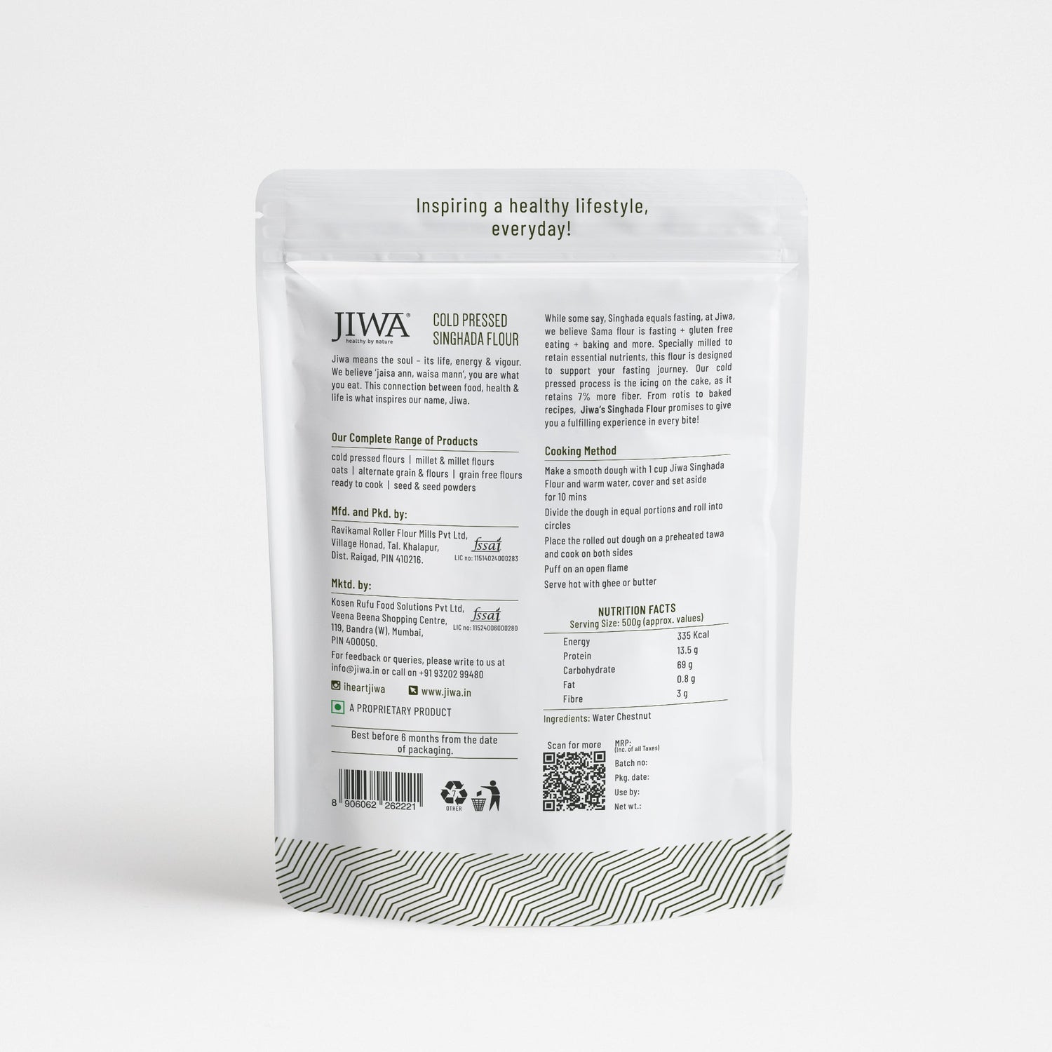 Cold Pressed Organic Singhada Flour