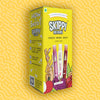 Skippi Yellow Box of Cola, Lychee, Raspberry Flavor Small Pack of Skippi Natural Ice Pops - 12 Ice Pops - 32 ml