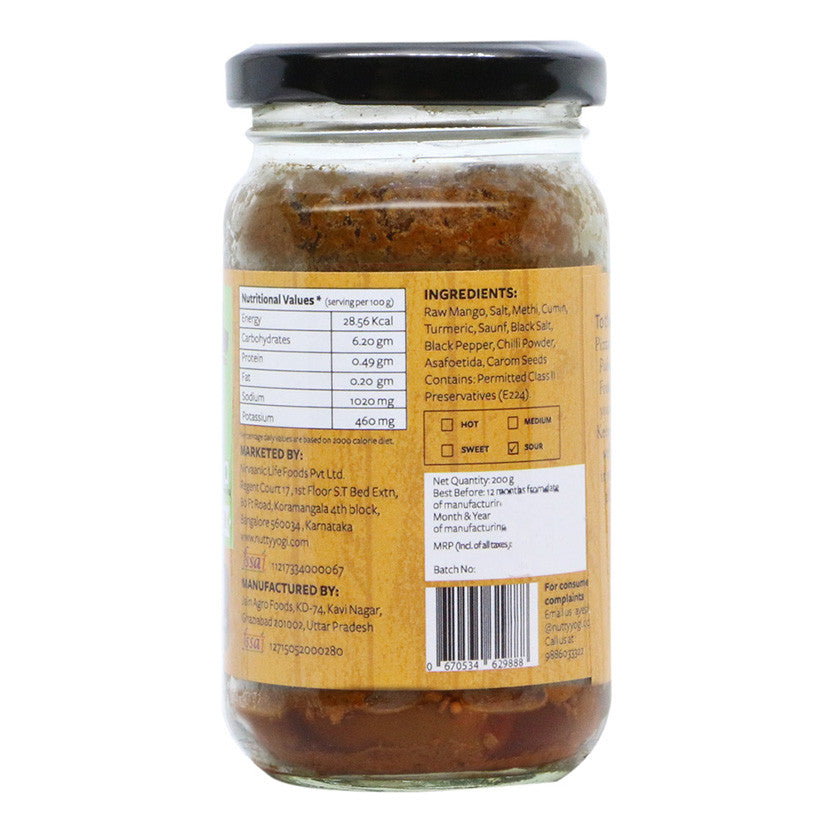 Nutty Yogi Zero Oil Mango Pickle 200g