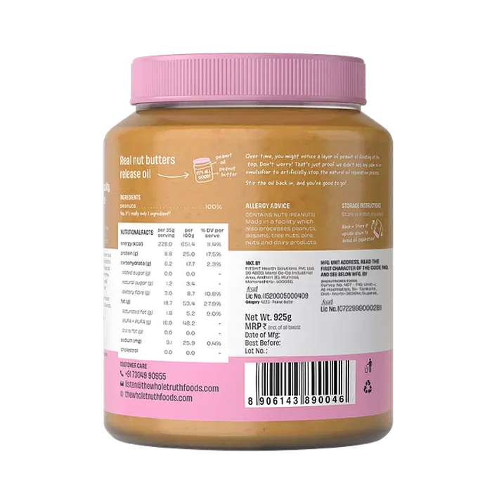CRUNCHY- Unsweetened Peanut Butter