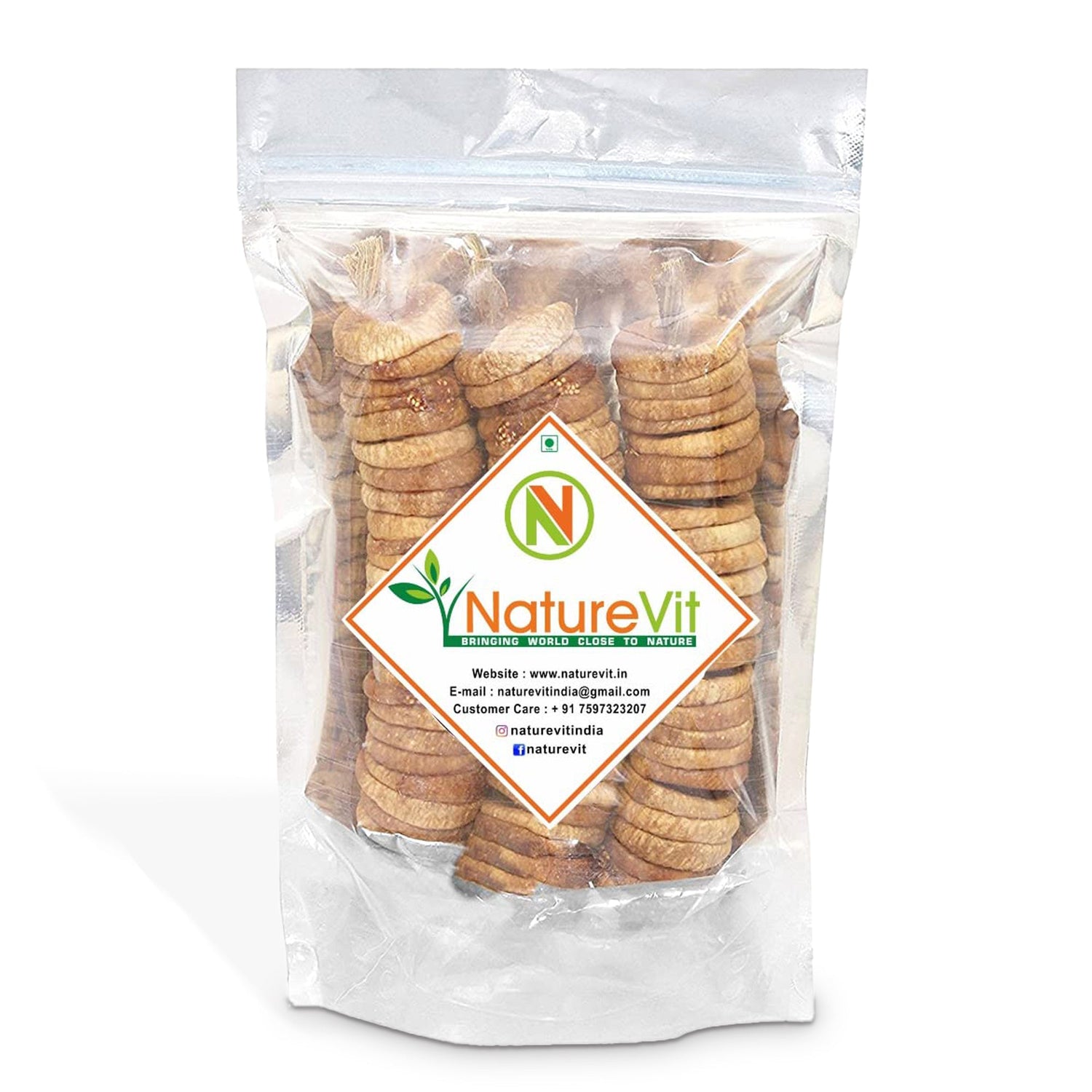 NatureVit Afghani Anjeer [Jumbo Size] | Dried Figs | Afghanistan Anjir Dry Fruit