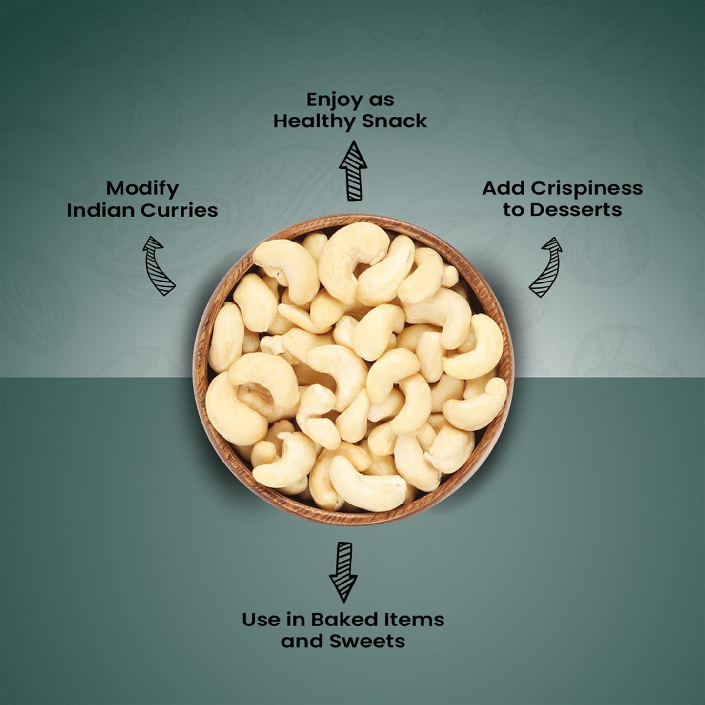 Nutraj Anymany Cashew Nuts 400gm (W450)