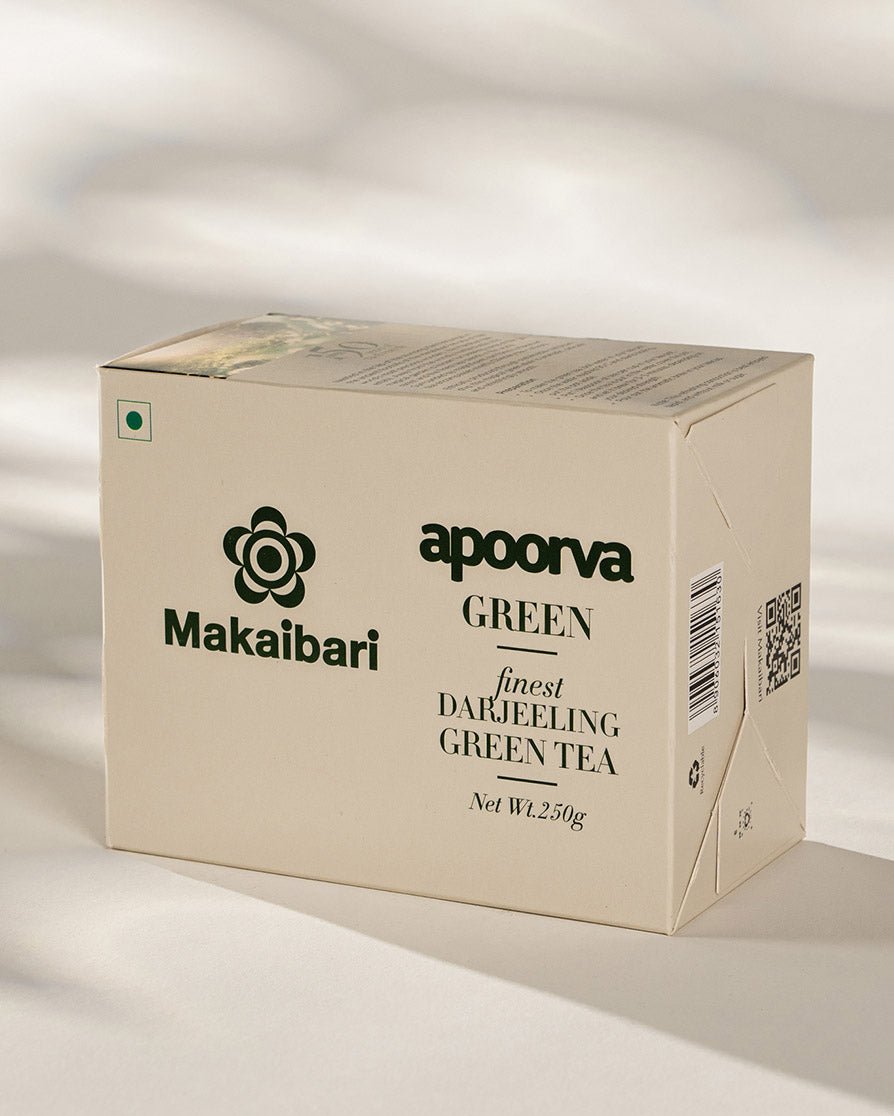 Apoorva Green Organic Darjeeling Green Tea Carton Box