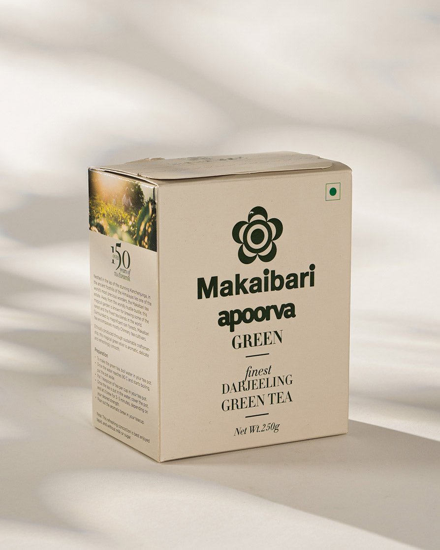 Apoorva Green Organic Darjeeling Green Tea Carton Box