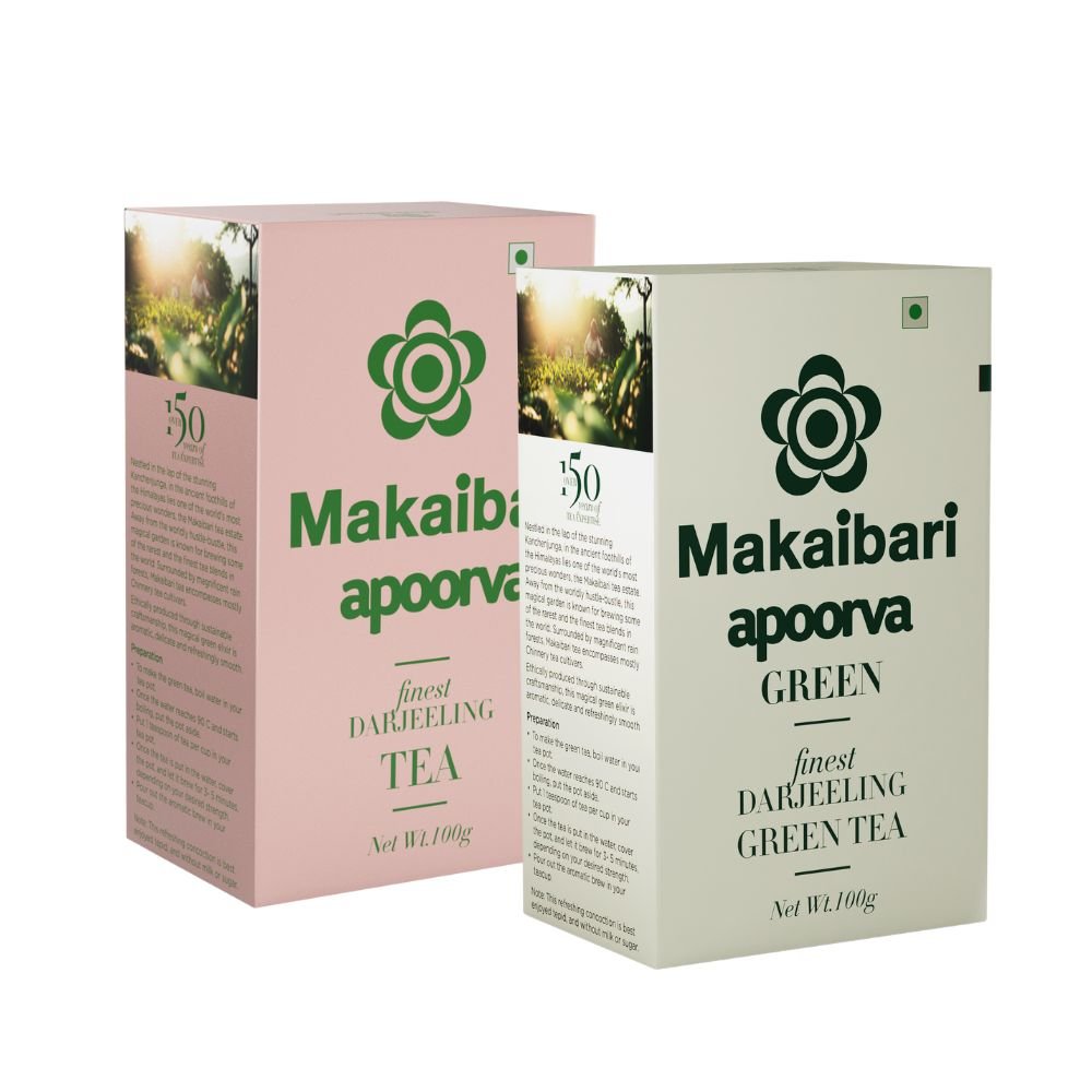 Apoorva Green Organic Darjeeling Green Tea Carton Box