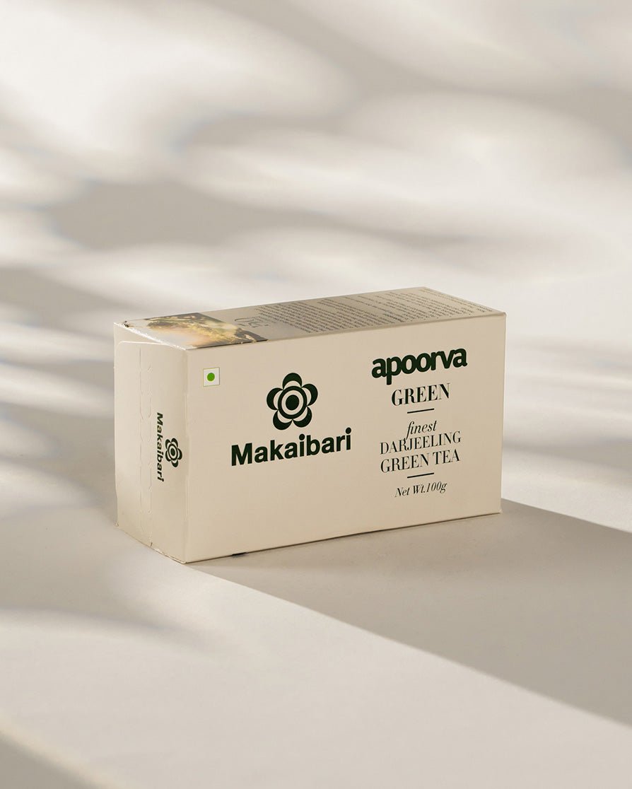 Apoorva Green Organic Darjeeling Green Tea Carton Box