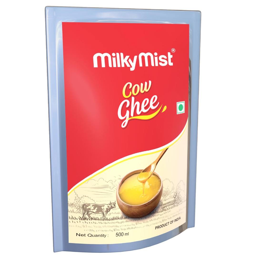 Milky Mist Cow Ghee Pouch - 500 gms