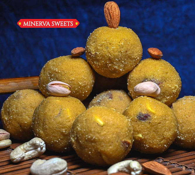 Minerva Sweets Besan Ladoo