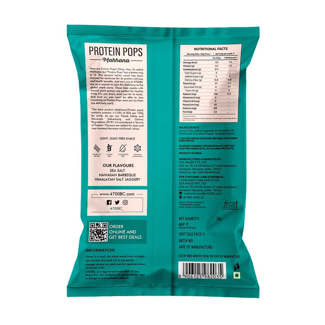 Protein Pops, Sea Salt Pouch (Pack of 6, 26g)