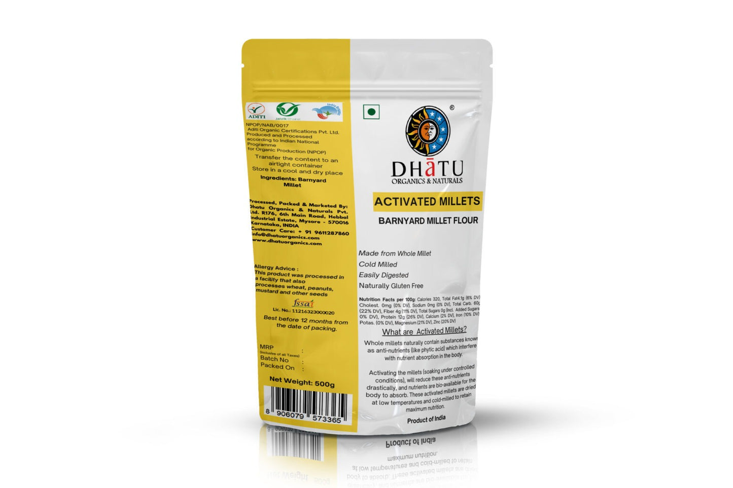 Dhatu Activated Barnyard Millet Flour - 500 gms