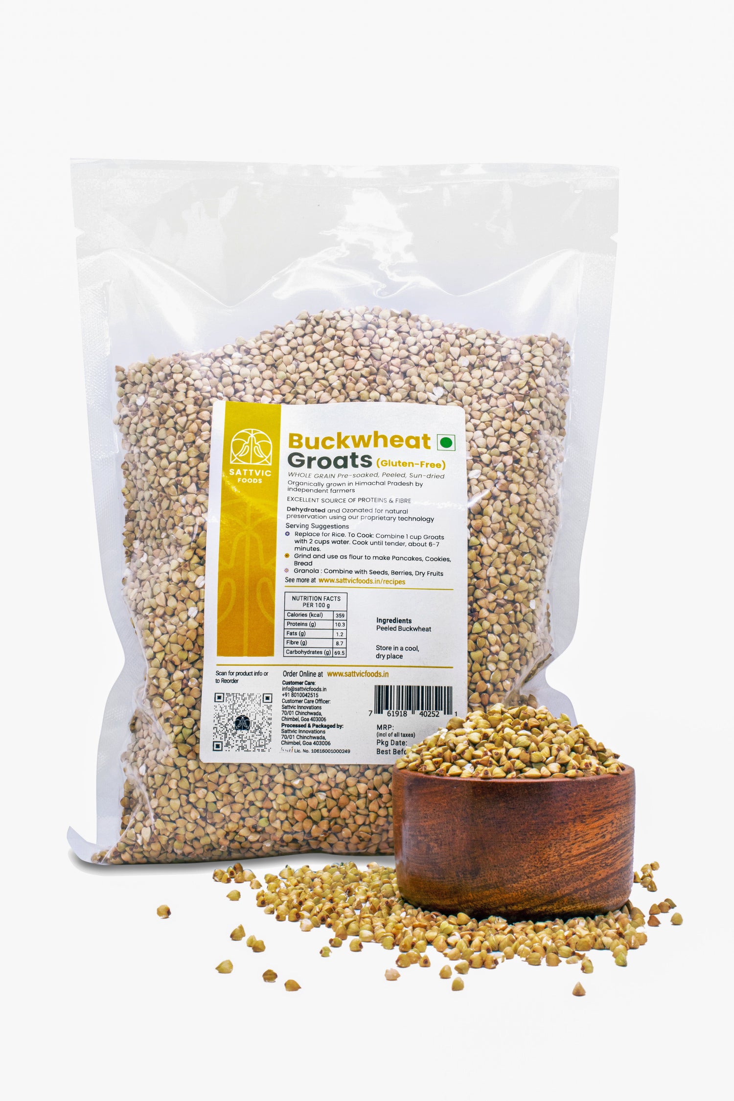 Buckwheat Groats | Gluten-free | Protein and Fibre Packed