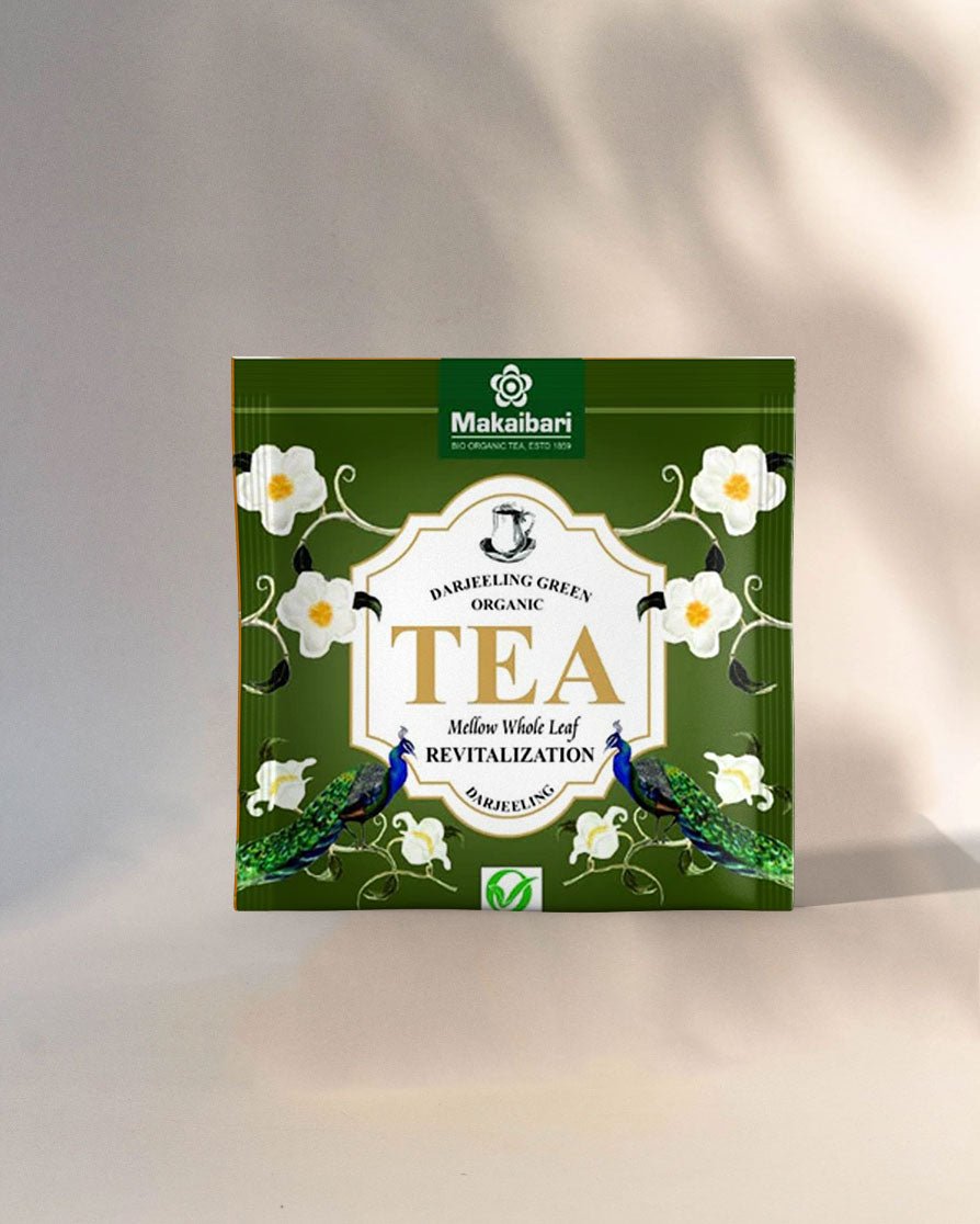 Biodegradable Fuso Pyramid Tea Bag DARJEELING GREEN - 50 Tea Bags